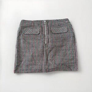 New with Tag Tommy Hilfiger Womens Size 10 Plaid Skirt Zip Tommy Jeans